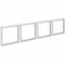 Lorell Wall-Mount Hutch Frosted Glass Door, 4 Doors, Fits 60" Essentials Wall-Mount Hutch, PK4 LLR59712 - alternate 1
